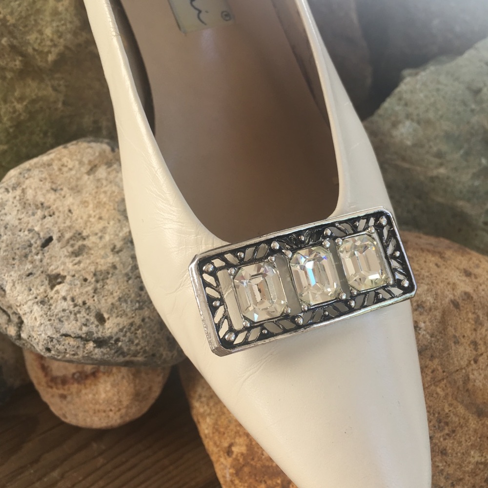 Vintage rhinestone shoe clips